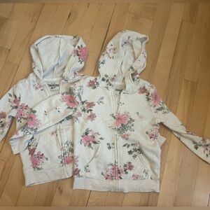Kids Floral Hoodie Set 4T and 5T